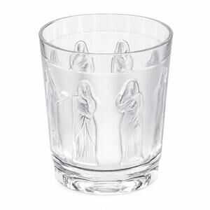Vintage Lalique France Femmes Antiques Crystal Whiskey Tumbler Glass Signed